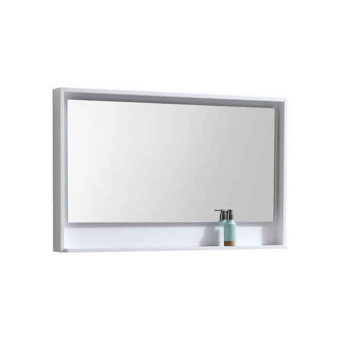 KubeBath Bosco 48" Framed Mirror With Shelve