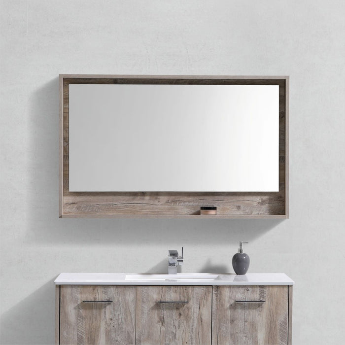 KubeBath Bosco 48" Framed Mirror With Shelve