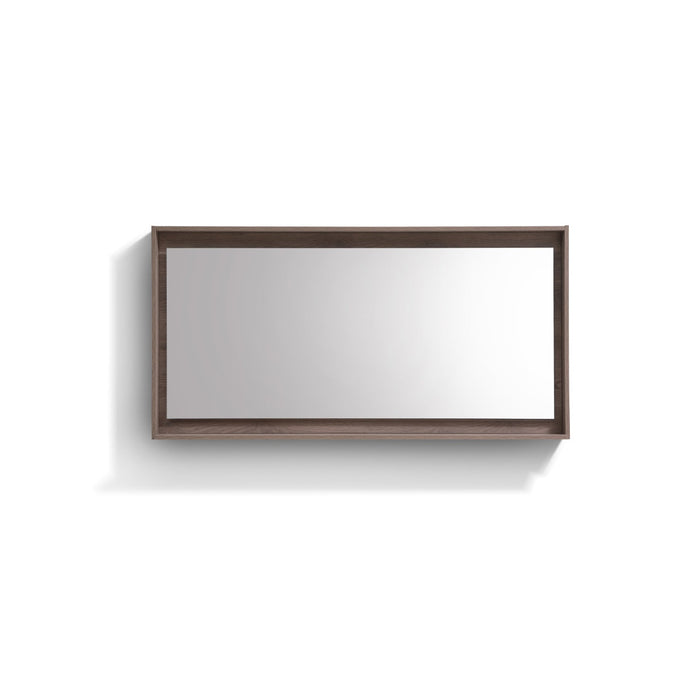 KubeBath Kube 60" Framed Mirror With Shelve