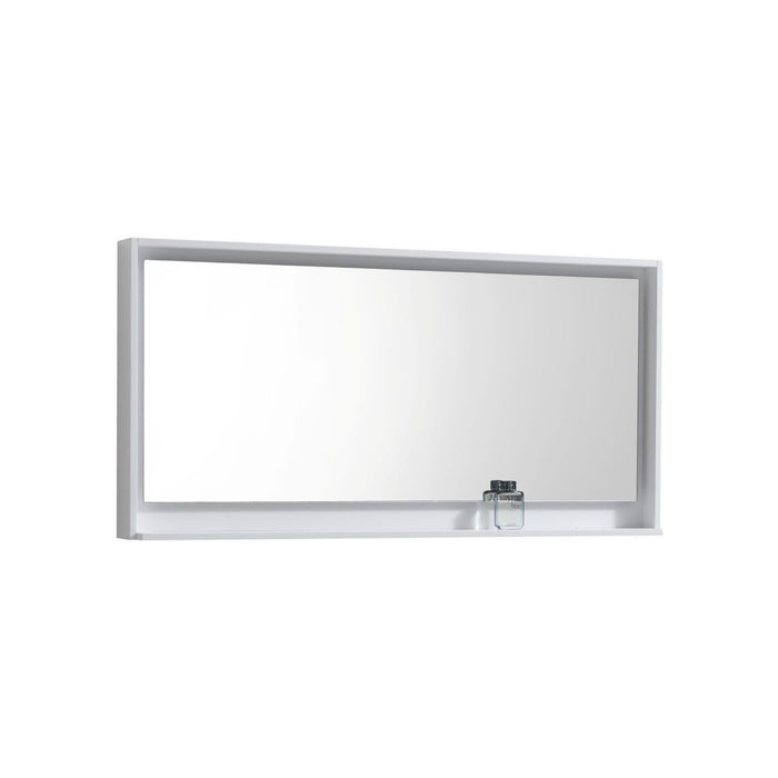 KubeBath Bosco 60" Framed Mirror With Shelve