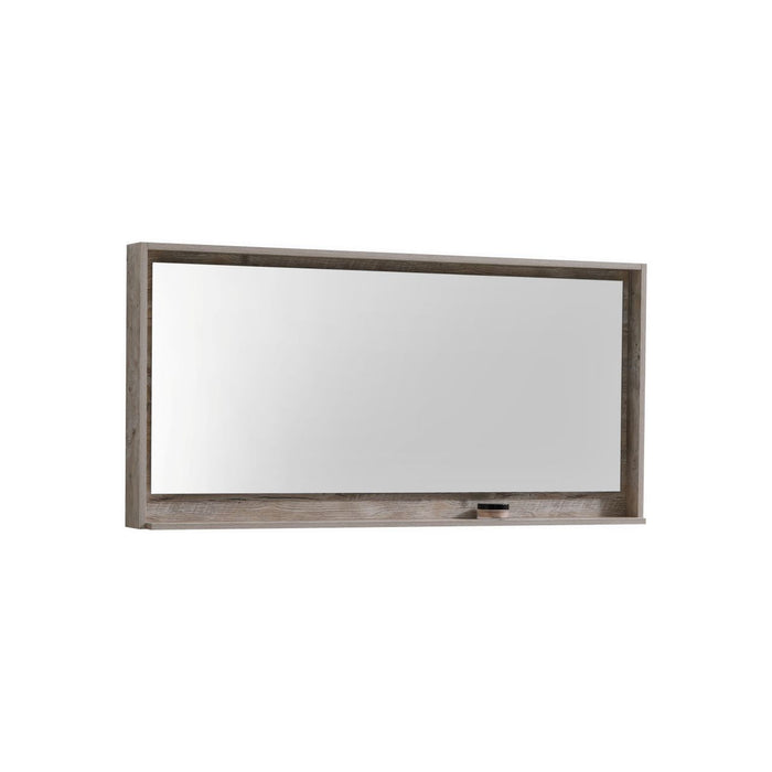 KubeBath Bosco 60" Framed Mirror With Shelve