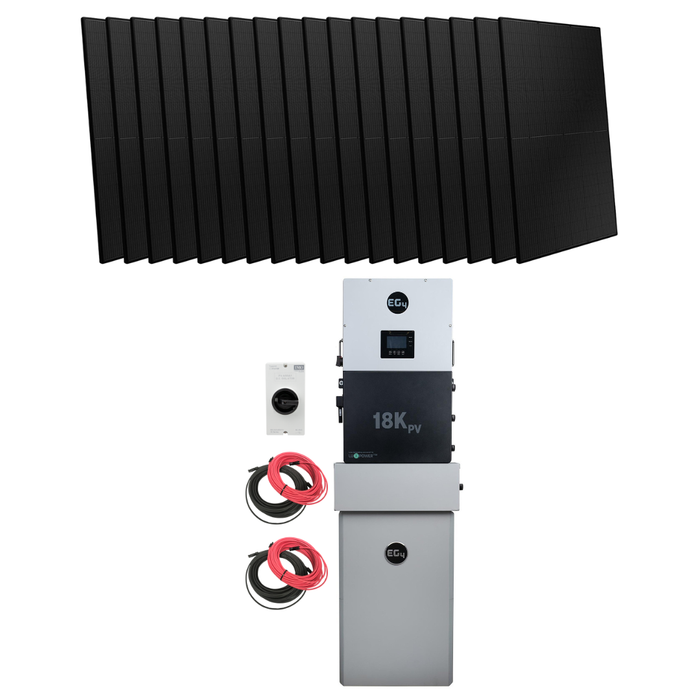 EG4 Whole-Home Weatherproof Power Kit - 18kPV & All Weather WallMount w/ Solar {KIT-E0007} - Complete Hybrid Solar Kit - 12 KW AC Output |  Up To 45 kWh Battery Backup | EG4 PowerPro ESS, DIY Solar Kit