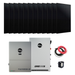 EG4 FlexBOSS21 Whole-Home Energy Offset Solar Kit {KIT-E0021} - 12 Lumina 405W Panels above EG4 FlexBOSS21 and GridBOSS with PV Cables and BSB 90A Breaker beside GridBOSS