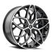 Kraze Wheels KR184 RICOCHET Gloss Black Machined Wheel 1