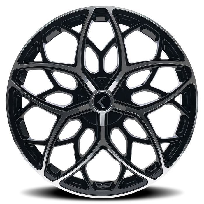 Kraze Wheels KR184 RICOCHET Gloss Black Machined Wheel 3