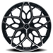 Kraze Wheels KR184 RICOCHET Gloss Black Machined Wheel 3
