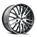 Kraze Wheels KR185 DOUBLE DOWN Gloss Black Machined Wheel 1