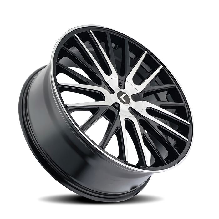 Kraze Wheels KR185 DOUBLE DOWN Gloss Black Machined Wheel 2