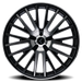 Kraze Wheels KR185 DOUBLE DOWN Gloss Black Machined Wheel 3
