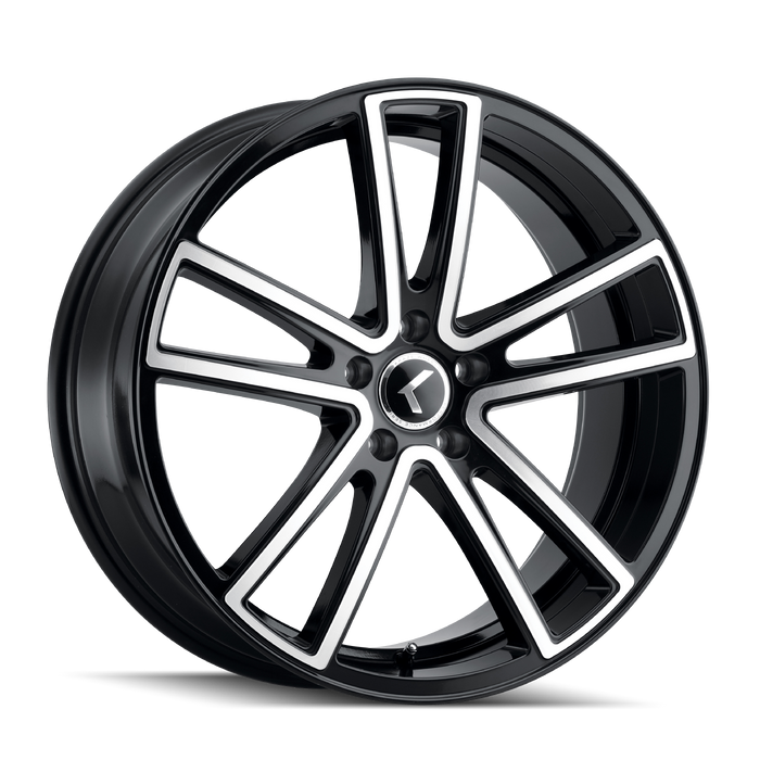 Kraze Wheels KR190 LUSSO Gloss Black Machined Wheel 1