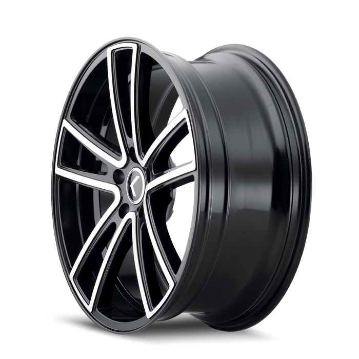 Kraze Wheels KR190 LUSSO Gloss Black Machined Wheel 2