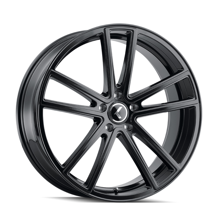 Kraze Wheels KR190 LUSSO Gloss Black Wheel 1