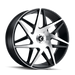 Kraze Wheels KR192 PHASE Gloss Black Machined Wheel 1