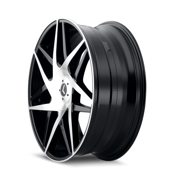 Kraze Wheels KR192 PHASE Gloss Black Machined Wheel 2
