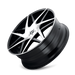 Kraze Wheels KR192 PHASE Gloss Black Machined Wheel 3