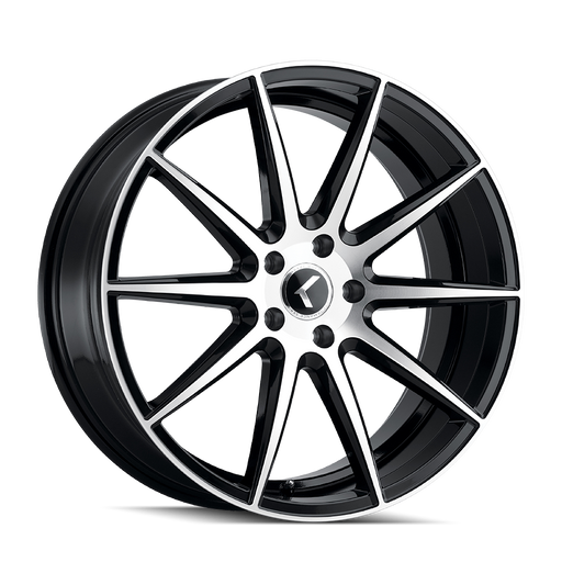 Kraze Wheels KR194 COSMOS Gloss Black Machined Wheel 1