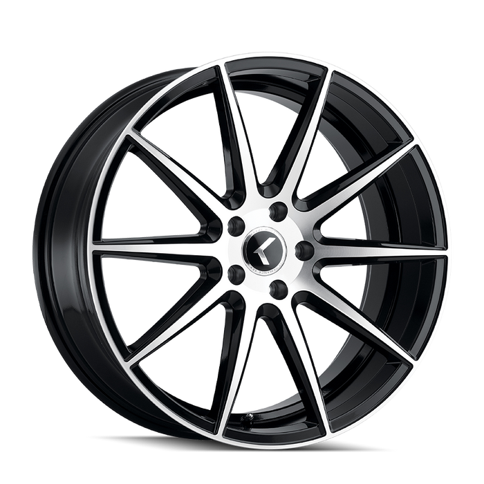 Kraze Wheels KR194 COSMOS Gloss Black Machined Wheel 1