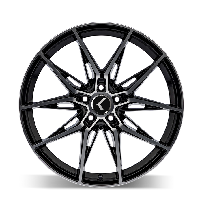 Kraze Wheels KR196 EVOLVE Gloss Black Machined Wheel 3
