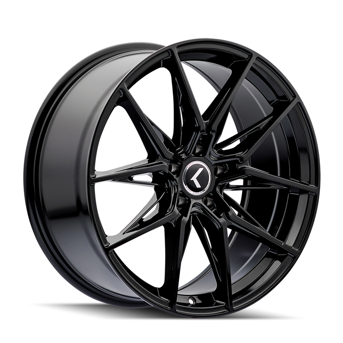 Kraze Wheels KR196 EVOLVE Gloss Black Wheel 1