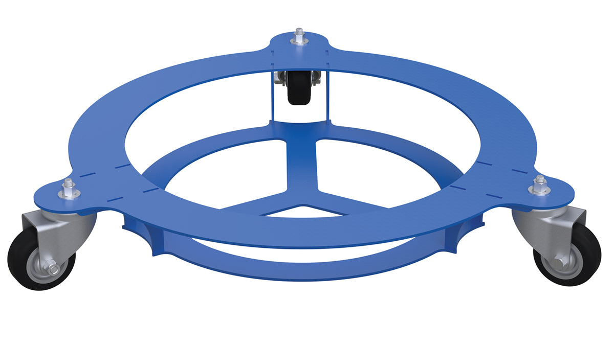 Vestil KT-D-16-200-BL steel keg transport dolly - view 2