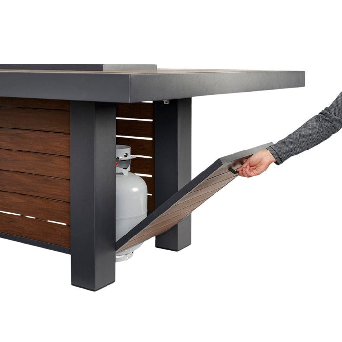 The Outdoor Greatroom Kenwood Linear Dining Fire Pit Table | KW-1242-K