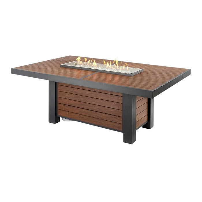 The Outdoor Greatroom Kenwood Linear Dining Fire Pit Table | KW-1242-K