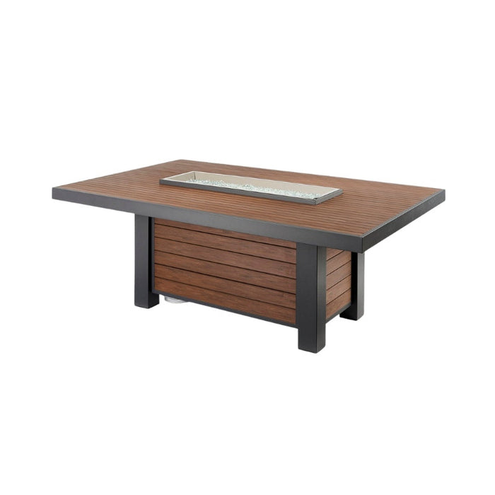 The Outdoor Greatroom Kenwood Linear Dining Fire Pit Table | KW-1242-K