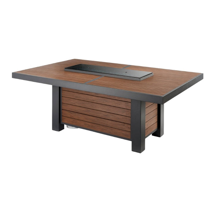 The Outdoor Greatroom Kenwood Linear Dining Fire Pit Table | KW-1242-K