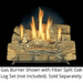 Kingsman 24" Vent Free Gas Log Burner (Burner Only) Kingsman