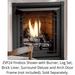 24" ZVF Zero Clearance Vent Free Gas Firebox - angle view