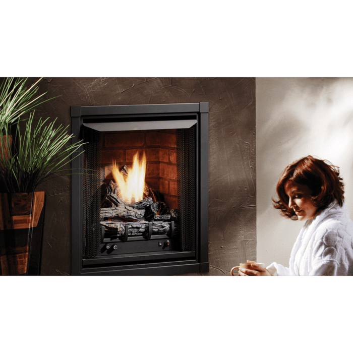 24" ZVF Zero Clearance Vent Free Gas Firebox - side view