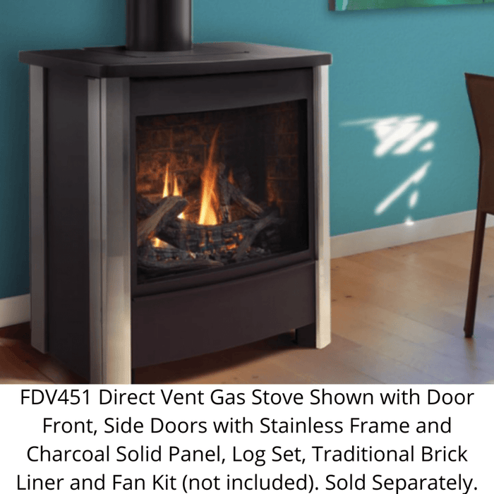 Kingsman 26" FDV451 Free Standing Direct Vent Gas Stove (FDV451N) Kingsman