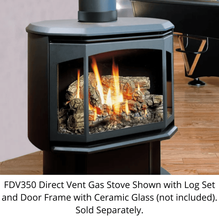 Kingsman FDV350 27" Freestanding Intermittent Pilot Proflame 2, Propane Gas Direct Vent Stove Kingsman