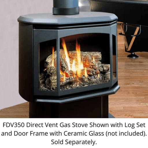 Kingsman FDV350 27" Freestanding Millivolt Control, Natural Gas Direct Vent Stove (FDV350N) Kingsman