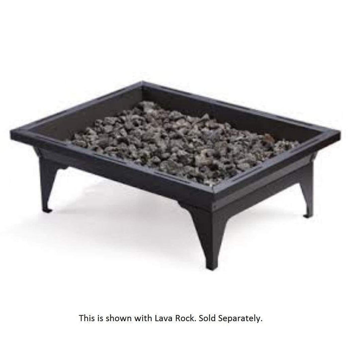 Kingsman 27" FP2785LP-FL Outdoor Rectangular Fire Pit Kingsman