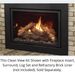 Kingsman 3 1/2" Deep Clean View Slim Front for IDV26 Series Fireplace Inserts Kingsman