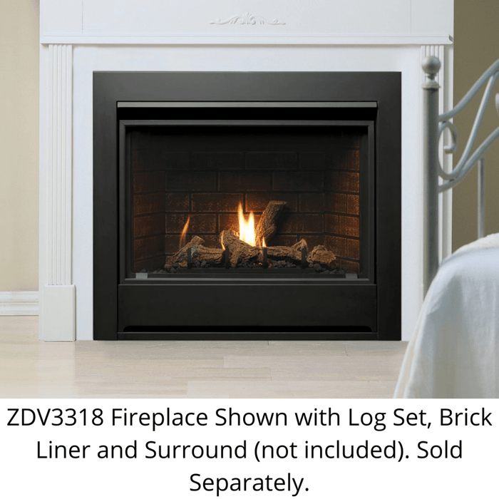 Kingsman 33" ZDV3318 Zero Clearance Direct Vent Gas Fireplace Kingsman