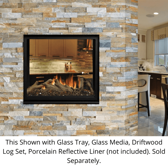 Kingsman 34" MCVST42H Zero Clearance Direct Vent See-Through Gas Fireplace Kingsman