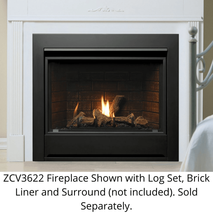 Kingsman 36" ZCV3622 Zero Clearance Direct Vent Gas Fireplace Kingsman