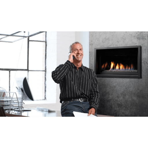 Kingsman 36" ZCVRB3622 Zero Clearance Clean View Direct Vent Linear Gas Fireplace Kingsman