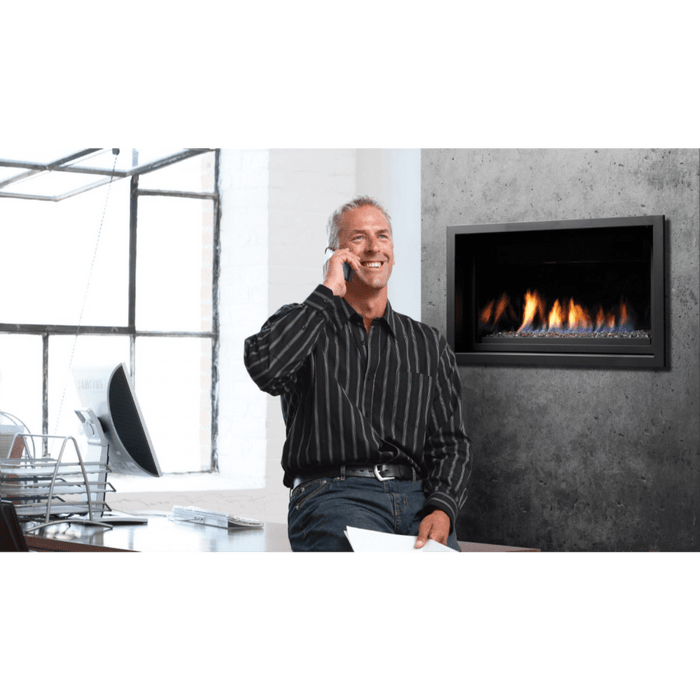 Kingsman 36" ZCVRB3622 Zero Clearance Clean View Direct Vent Linear Gas Fireplace Kingsman