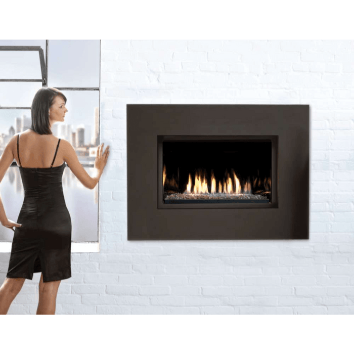 Kingsman 36" ZCVRB3622 Zero Clearance Clean View Direct Vent Linear Gas Fireplace Kingsman