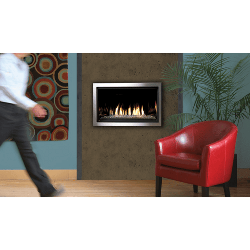 Kingsman 36" ZCVRB3622 Zero Clearance Clean View Direct Vent Linear Gas Fireplace Kingsman