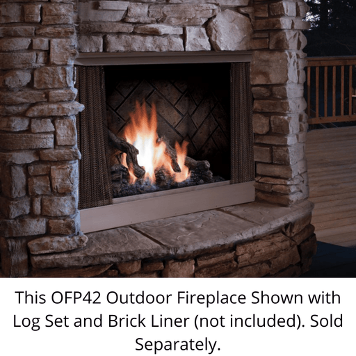 Kingsman 42" OFP42 IPI Outdoor Gas Fireplace (OFP42NE) Kingsman