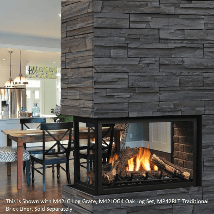 Kingsman 43" MCVP42 Multi-sided Clean View Peninsula Direct Vent Gas Fireplace Kingsman