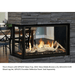 Kingsman 43" MCVP42 Multi-sided Clean View Peninsula Direct Vent Gas Fireplace Kingsman