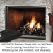 Kingsman HBZDV4736 47" Zero Clearance Millivolt Control, Propane Gas Direct Vent Fireplace Kingsman