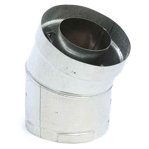 Kingsman 4x6-5/8" DuraVent Sloped Flue Stove Pipe Adapter for Fireplaces Kingsman