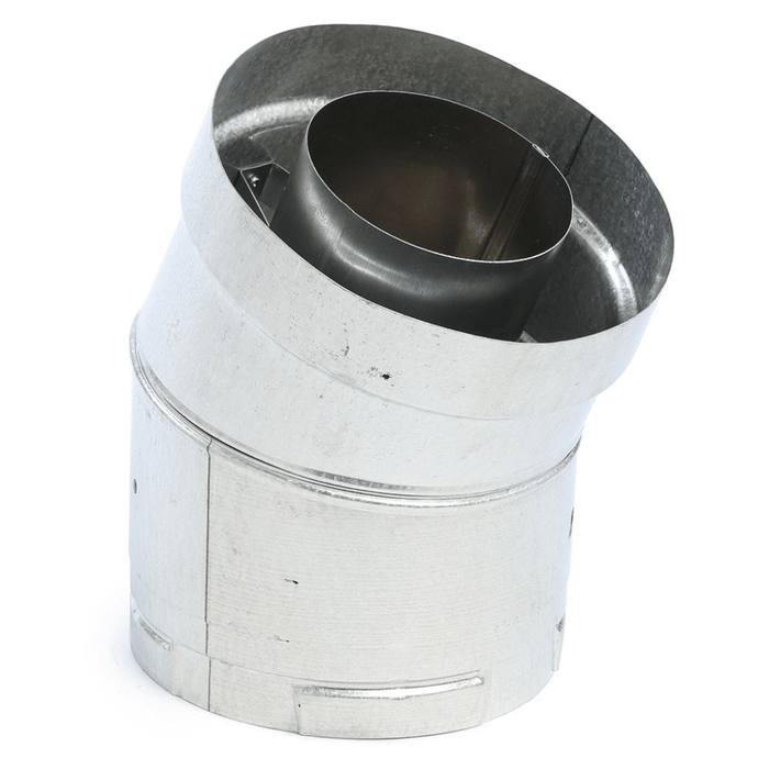 Kingsman 4x6-5/8" DuraVent Sloped Flue Stove Pipe Adapter for Fireplaces Kingsman