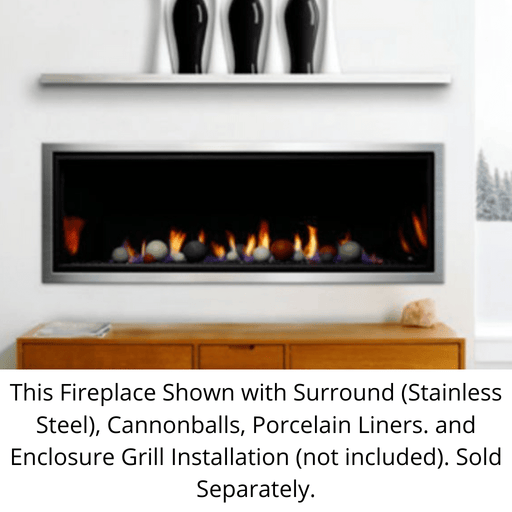 Kingsman 60" ZCVRB60 Linear Direct Vent Gas Fireplace Kingsman